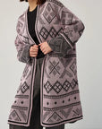 UKR. Knitted Women's Cardigan, Ruta Powder