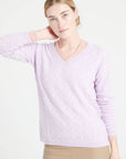 LILLY 27 cashmere V-neck sweater