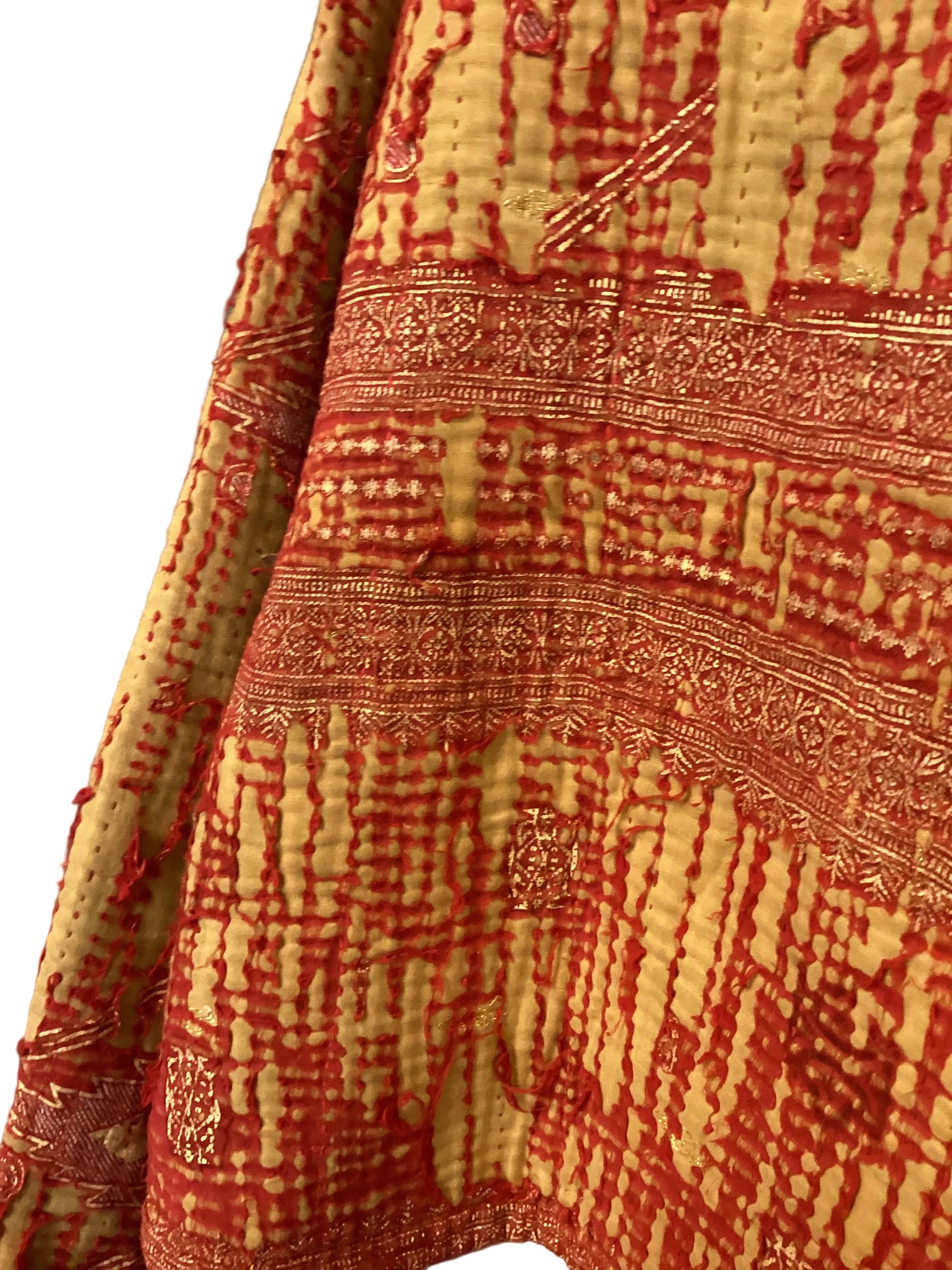 Kantha Jacket with front pockets.- No.109 One Size