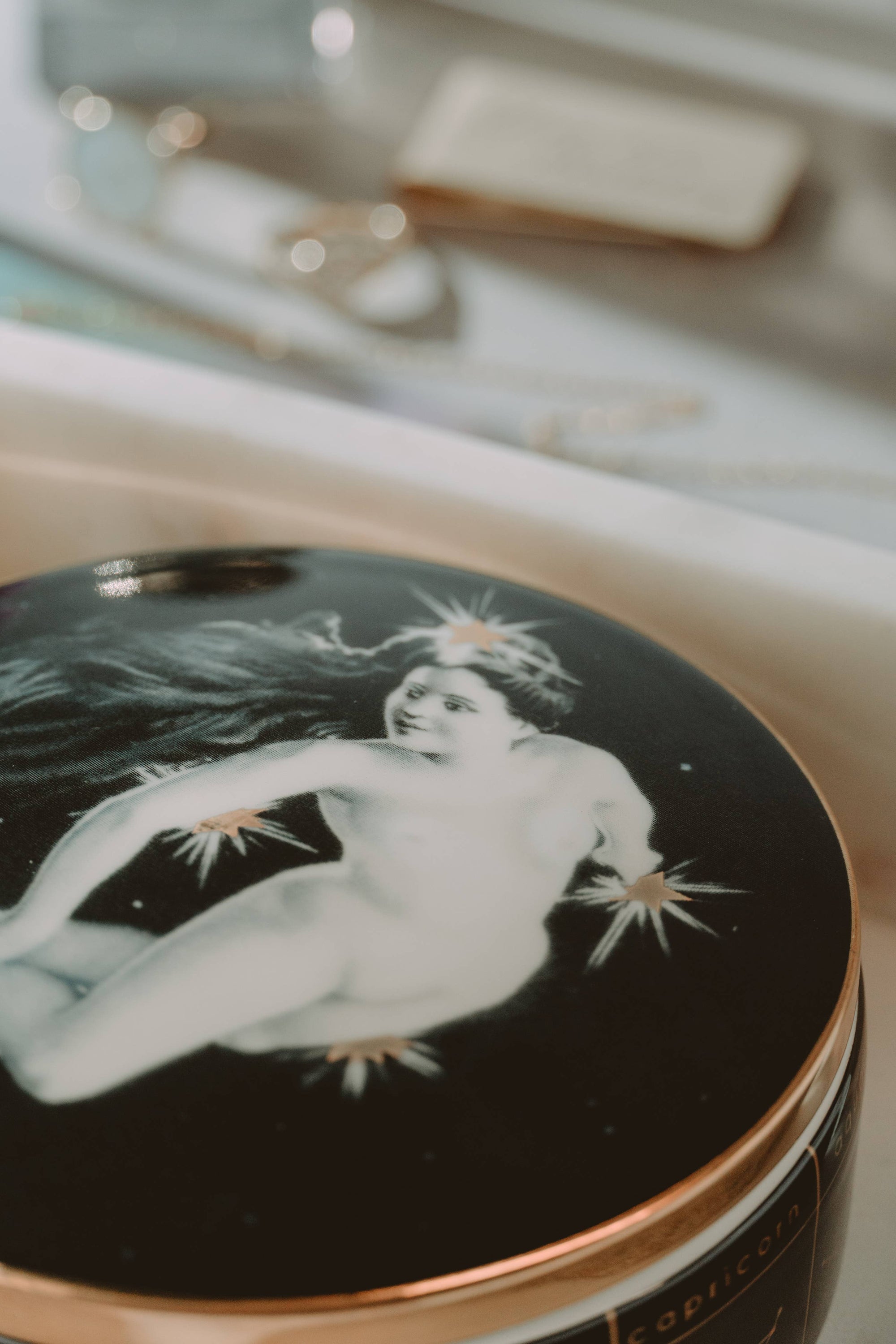 Spitfire Girl. Astrological Dreams Trinket Box. Starlady.