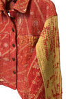 Kantha Jacket with front pockets.- No.109 One Size