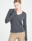 Studio Cashmere. Round neck cashmere sweater 4-ply LILLY 20