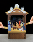 ALLJOY.3D pop up. Christmas card. The Holly Family. XPT005