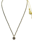 Black diamond and Pyrite necklace - Mulan Pyrite