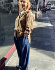THING-dk. Linen Shirt. (7240).Color: Mocca.