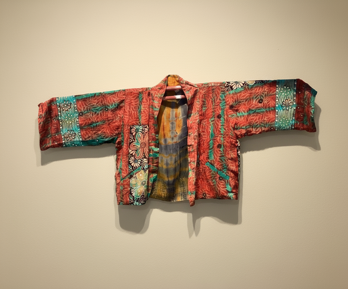 Reversible Short Kimono - No. 06D