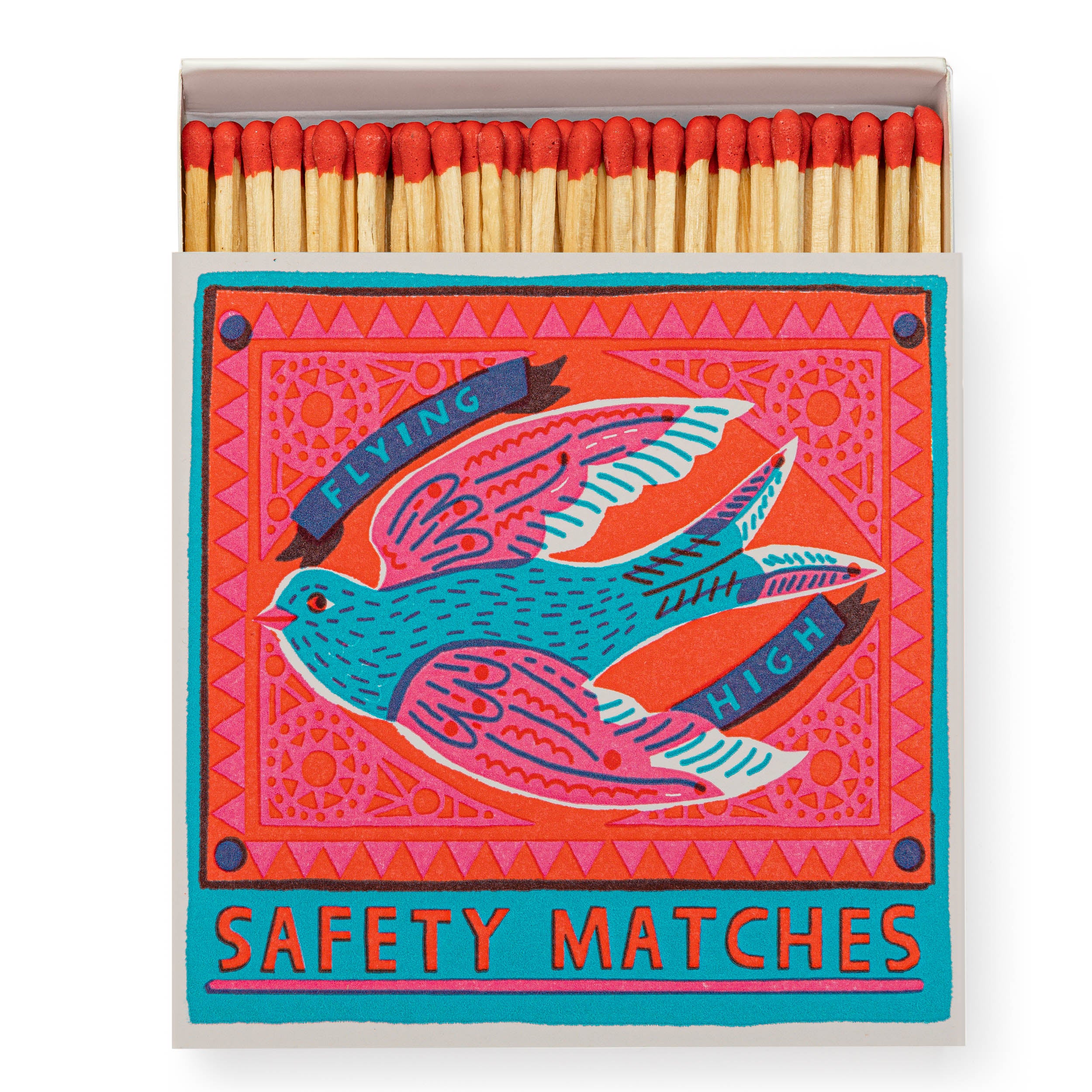 Archivist Square Matchbox - Flying High Safety Matches