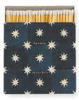 Archivist Square Matchbox - Navy Star Tile by Wanderlust Paper Co.