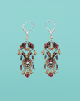 Noble Wine Set, Ruby Earrings. No: 275