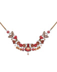 Red Feminine Necklace Radical Red Set, Rout