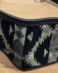 BELT KILIM Leather and fabric. Grey/Cream/Bottle/Black X2877F2906.