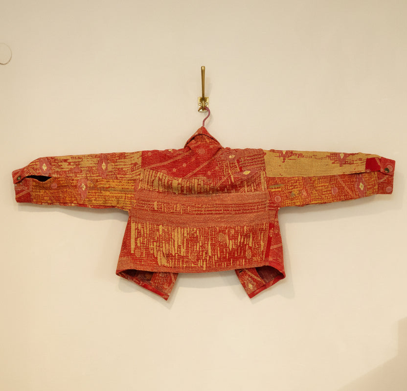 Kantha Jacket with front pockets.- No.109 One Size