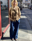 THING-dk. Linen Shirt. (7240).Color: Mocca.