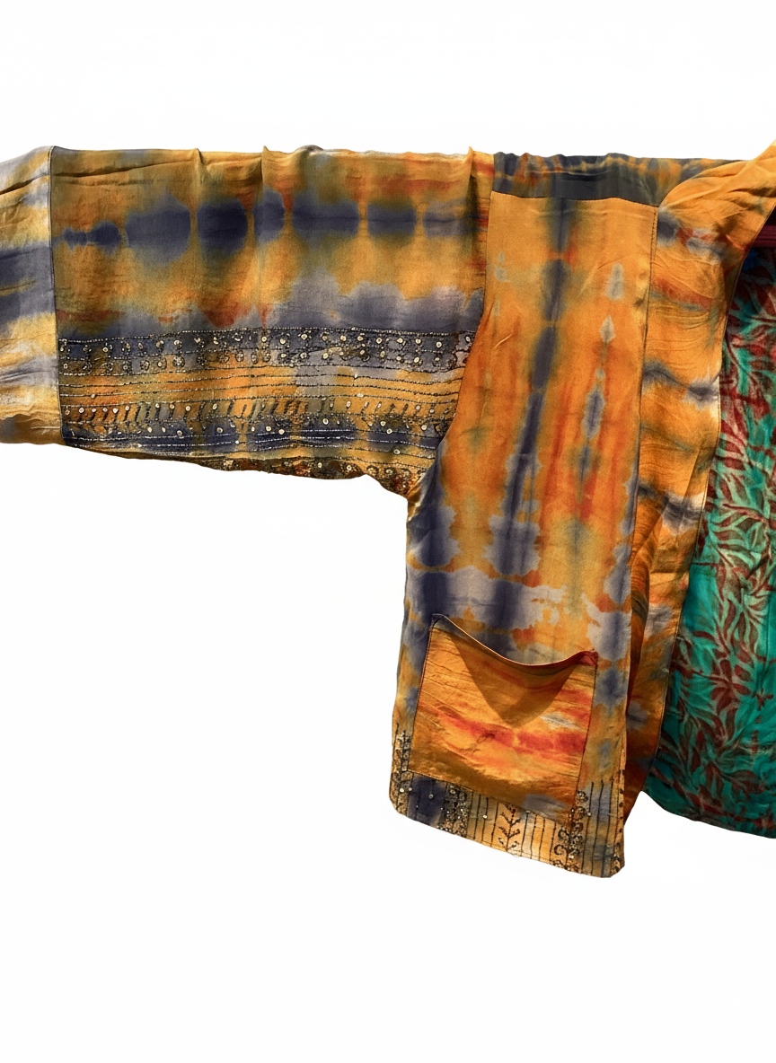 Reversible Short Kimono - No. 06D