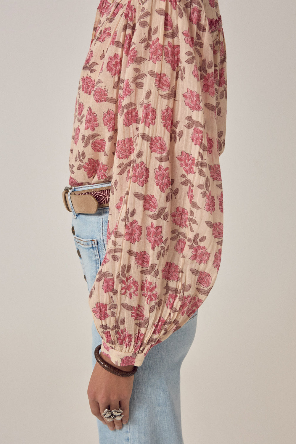 Lennox Blouse - Scottish Pink