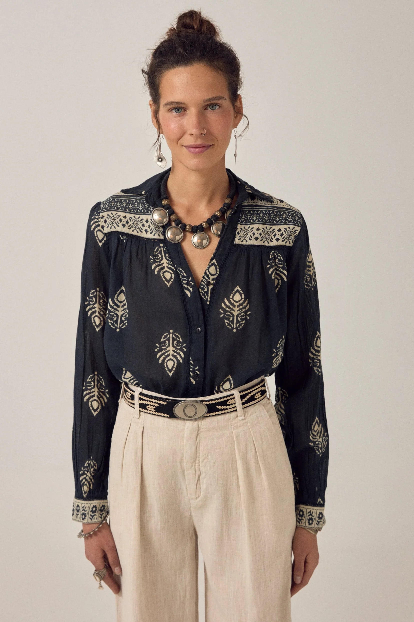 Rani Shirt - Black Henna