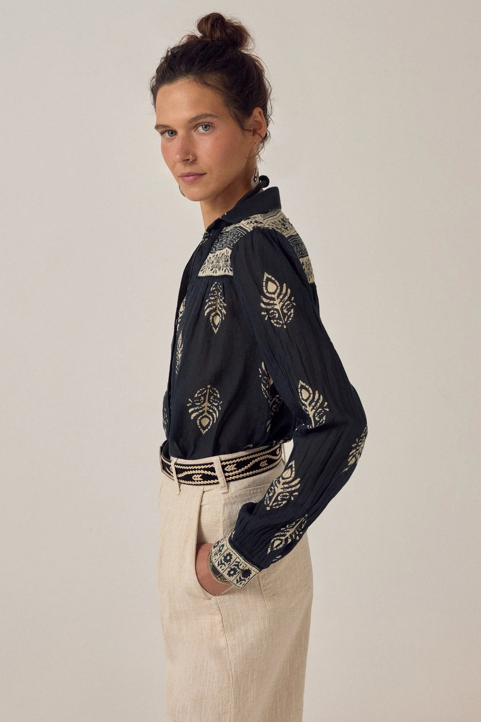 Rani Shirt - Black Henna