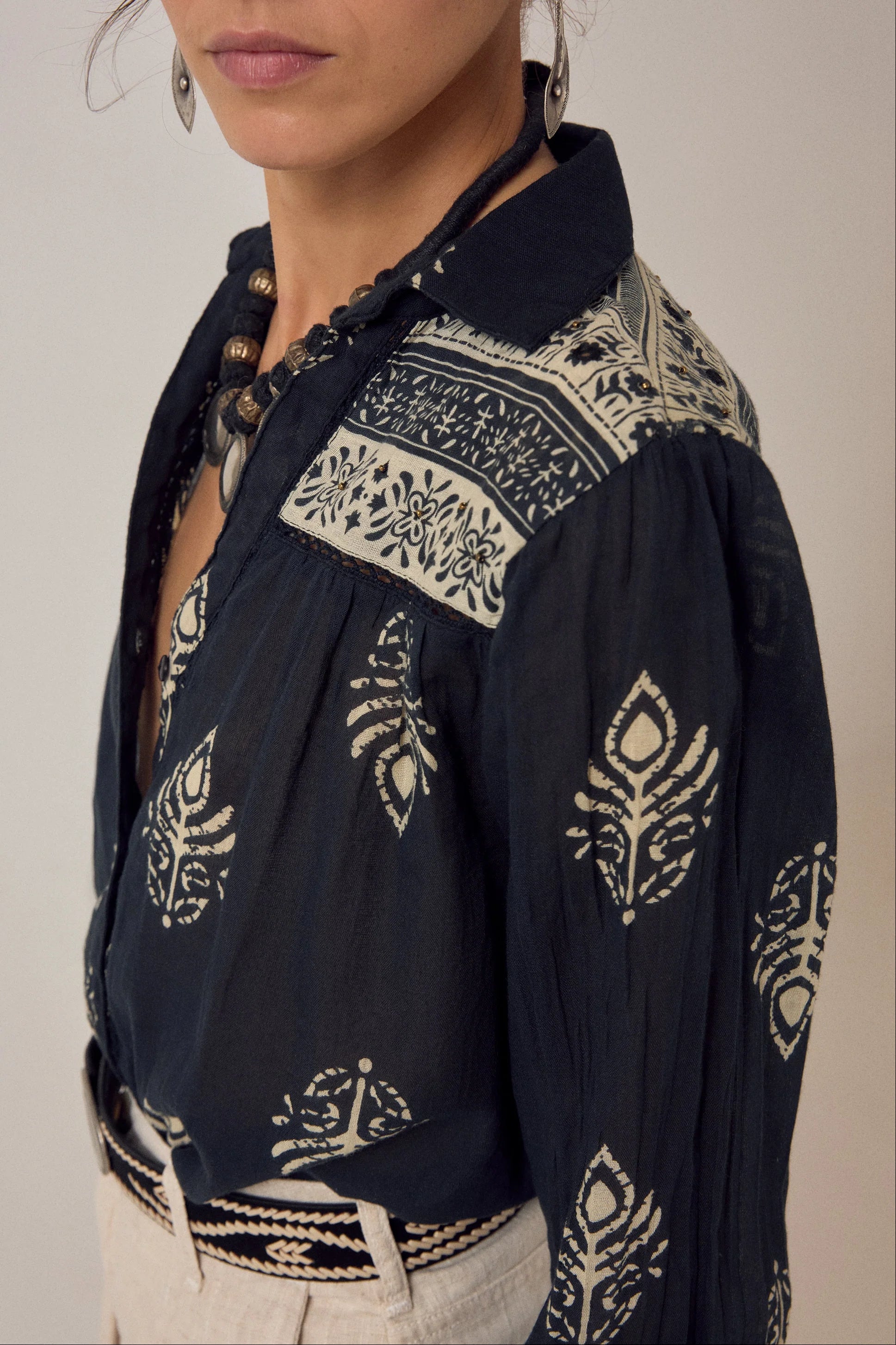 Rani Shirt - Black Henna