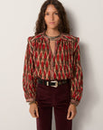 Etta Blouse - Bonfire Volcano