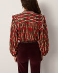 Etta Blouse - Bonfire Volcano