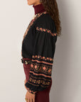 Virginia Blouse - Night Garden Dark