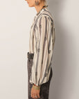 Perla Blouse - Desert Breeze Ivory Paisly