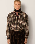 Rebecca Blouse - Bourgogne Chocolat