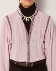 Lila Blouse - Lavender Purple Rain