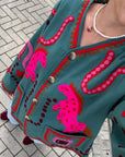Maggie Jacket, Green Suzani One-Size