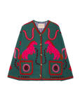 Maggie Jacket, Green Suzani One-Size