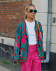 Maggie Jacket, Green Suzani One-Size