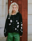 Mildred Shirt, Black Organic Cotton - ONESIZE
