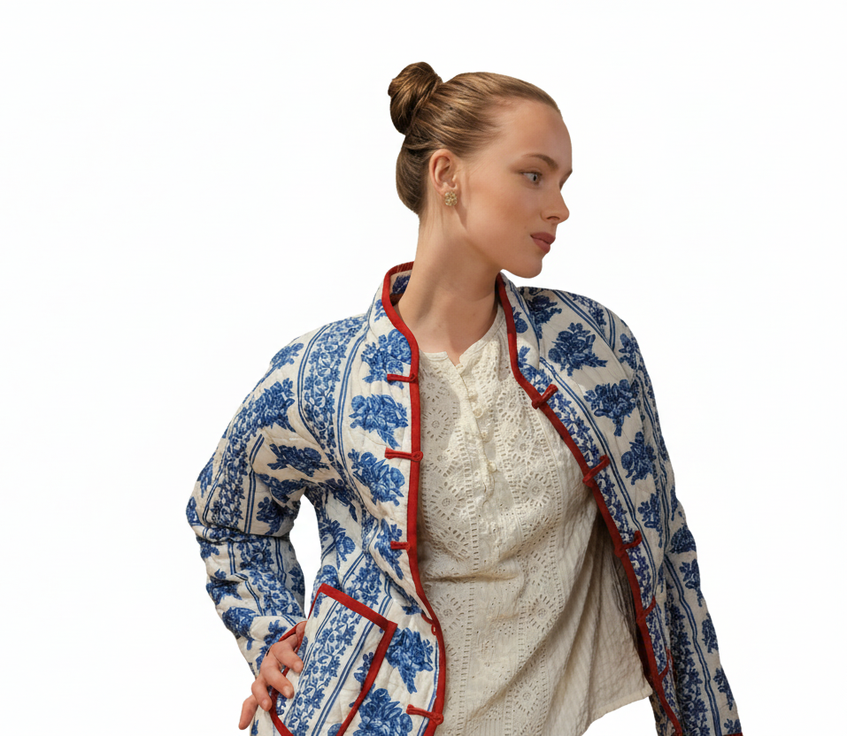 Jamille Jacket Blue Flower
