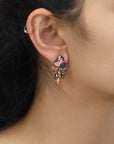 Rosy Clay Set, Blossin Earrings. No: 326 H