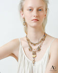 Gold Totem Set, Thea Necklace. N3574.
