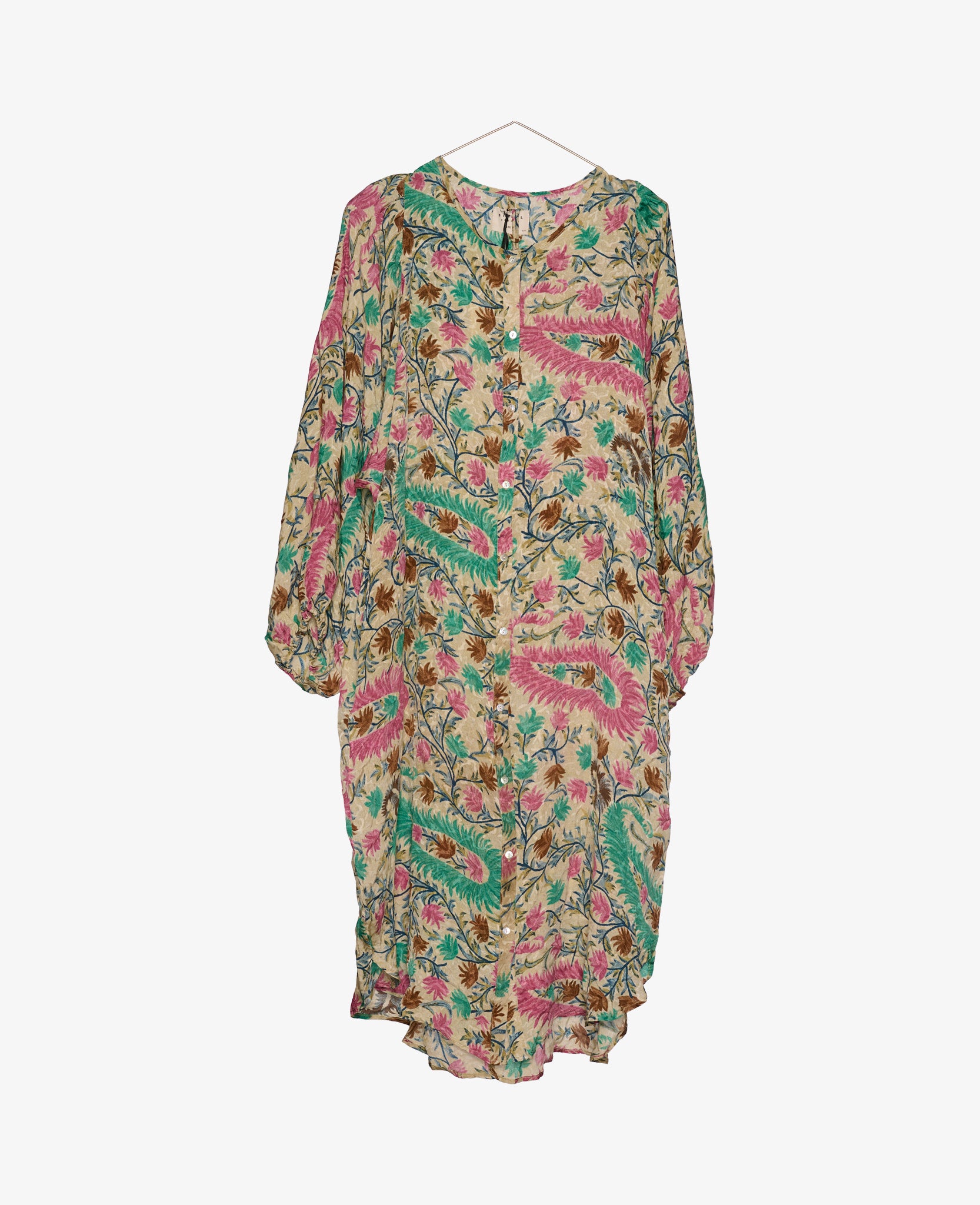 Varuna Silk Shirt Dress - No. 182 One-Size