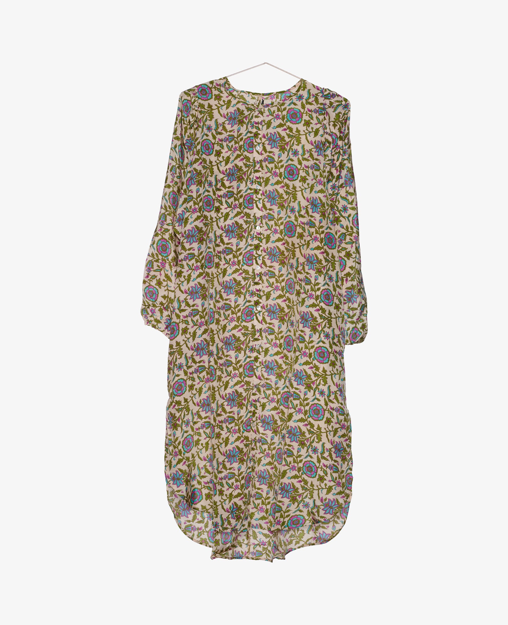 Varuna Silk Shirt Dress - No. 45 One-Size