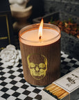 Spitfire Girl.No 17 Gold Skull Frankincense Candle