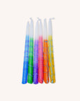 Hanukka Candles - Decorated Multi Color - 45 Pack