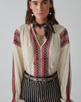 Audrey Blouse - Bohemian Rhapsody, Ivory