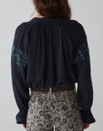 Audrey Blouse - Deep Blue