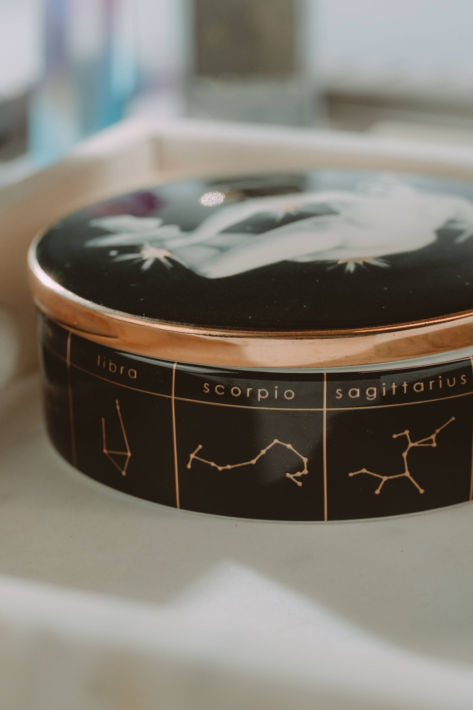 Spitfire Girl. Astrological Dreams Trinket Box. Starlady.