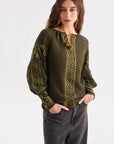 UKR. Knitted Women's Boho Blouse Smereka