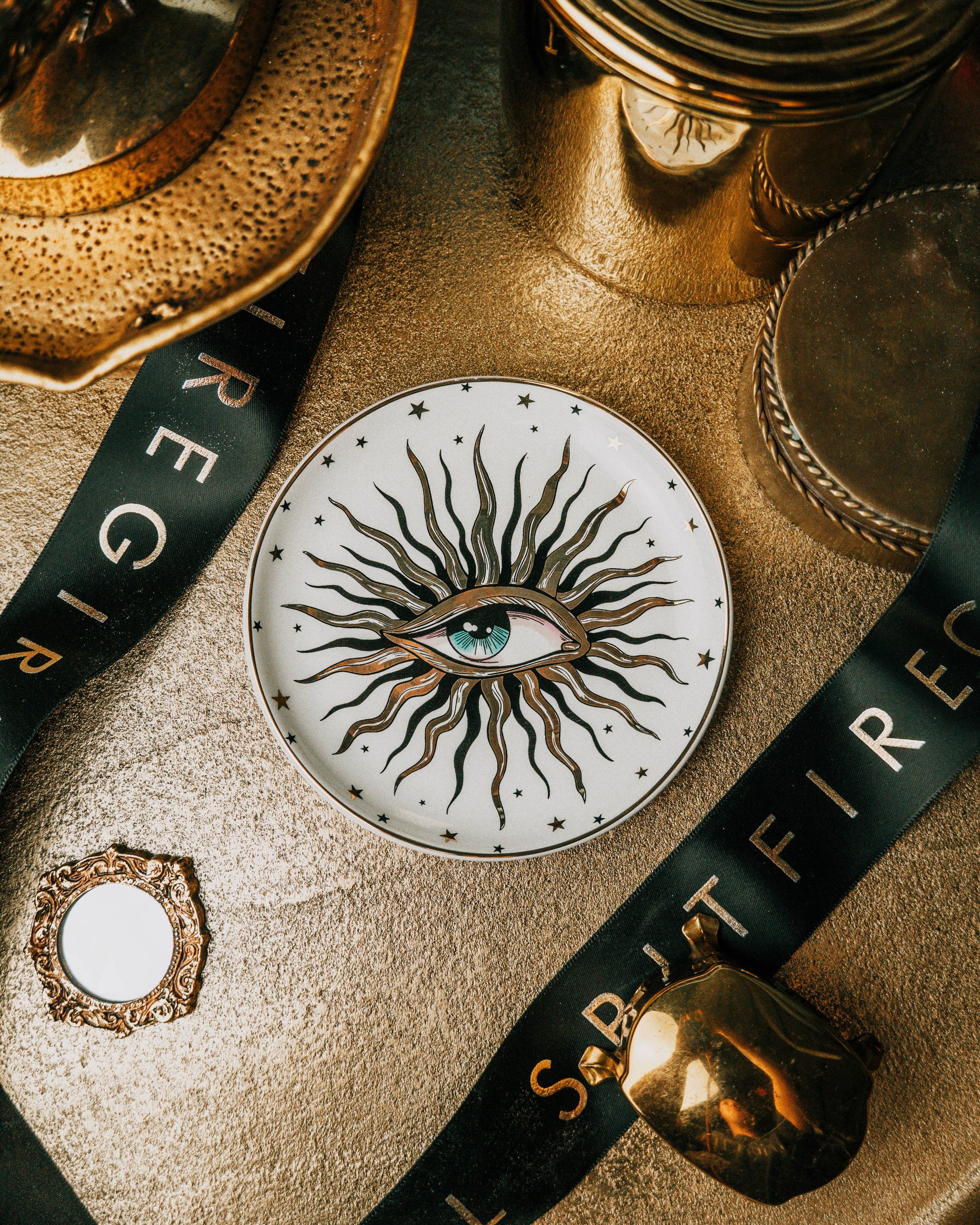 Pop Art Round Ceramic Dish