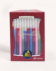 Hanukkah Candles - Tri Color - 45 stk