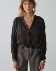 Fleur Blouse - Geranium Charcoal