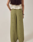 Otto Pant. Linen Twist  Moss