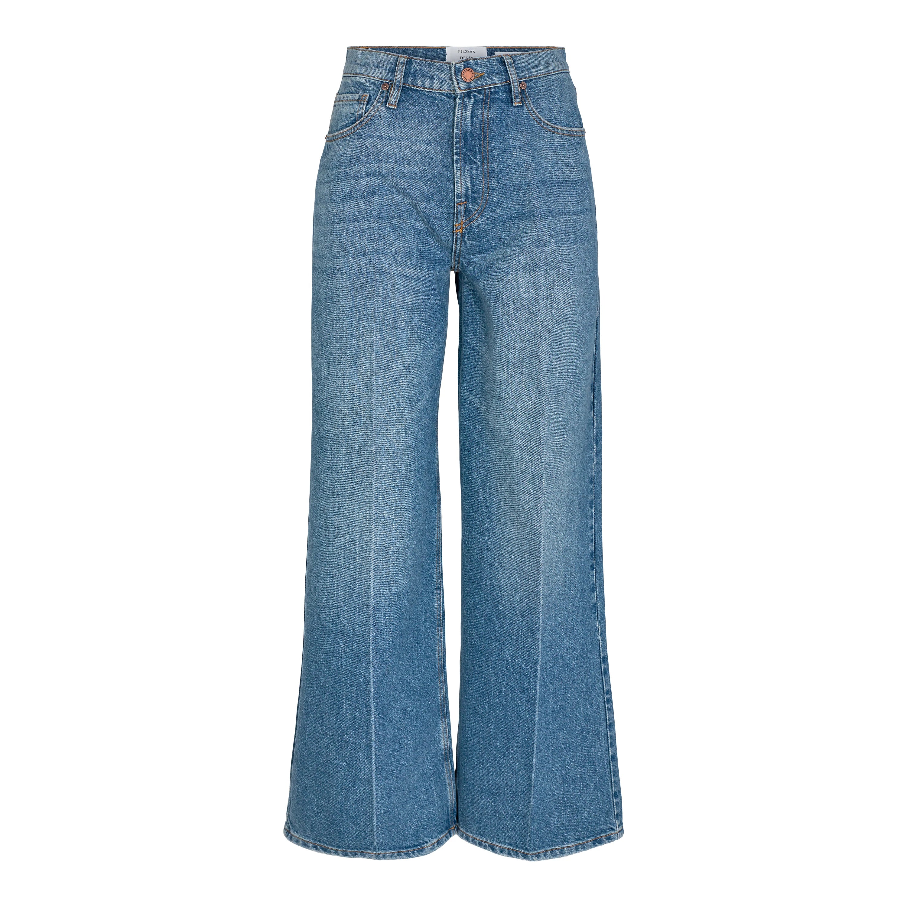 Gilly Wide Jeans, Wash San Felice