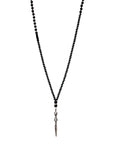 Nogo Necklace – Sølvplated, sort