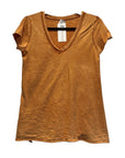 V-Neck T-skjorte - Sennep, One-size
